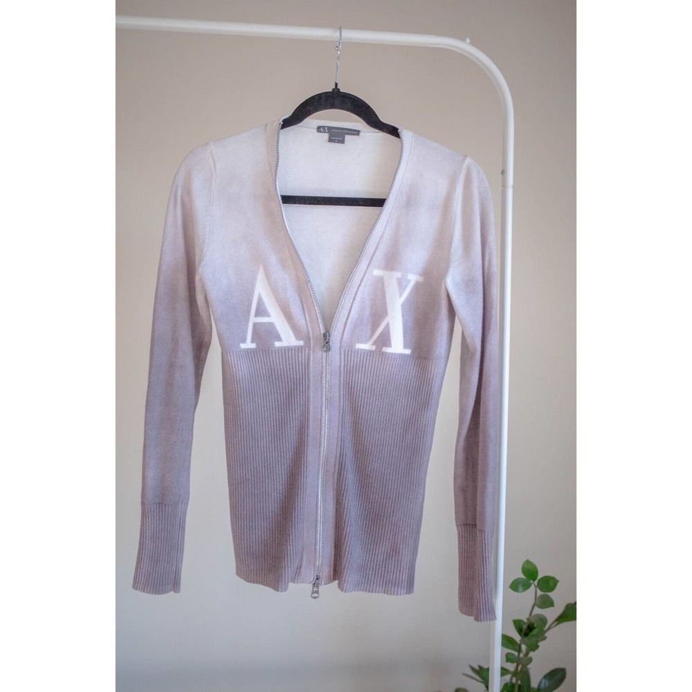 A/X Armani Exchange Women’s Ombre Zip Up Sweater SZ S